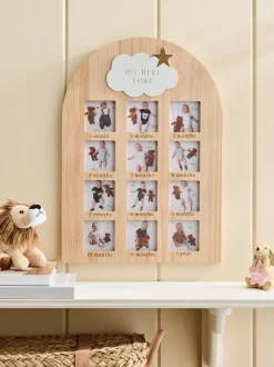 New Baby Cloud My First Year Photo Frame