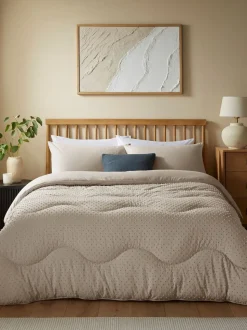 Night Lark Natural Oat 4.5 Tog Coverless Duvet and Pillowcase Set