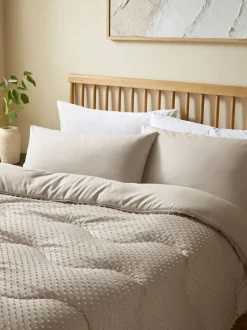 Night Lark Natural Oat 4.5 Tog Coverless Duvet and Pillowcase Set