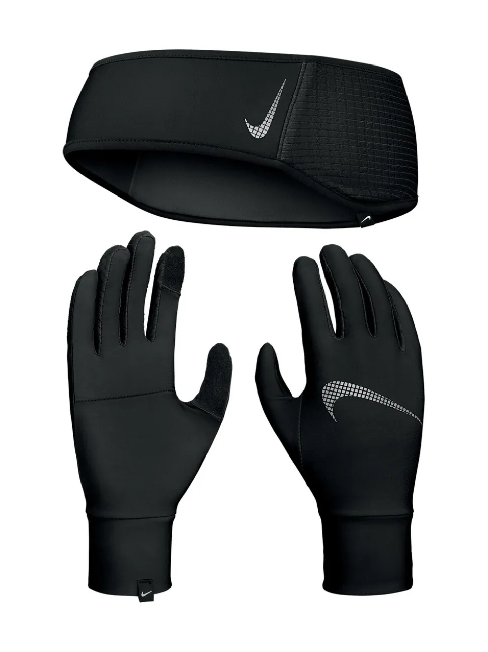 Nike Running Essential Headband And Gloves Set