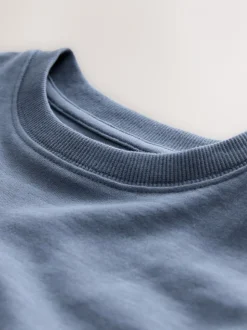 Normaal blauw - Behaaglijk T-shirt met lange mouwen (3-16 jr)