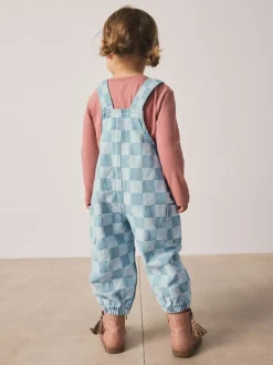 Normaal blauw - Bretelbroeken gecontroleerd (3maanden -7jaar)