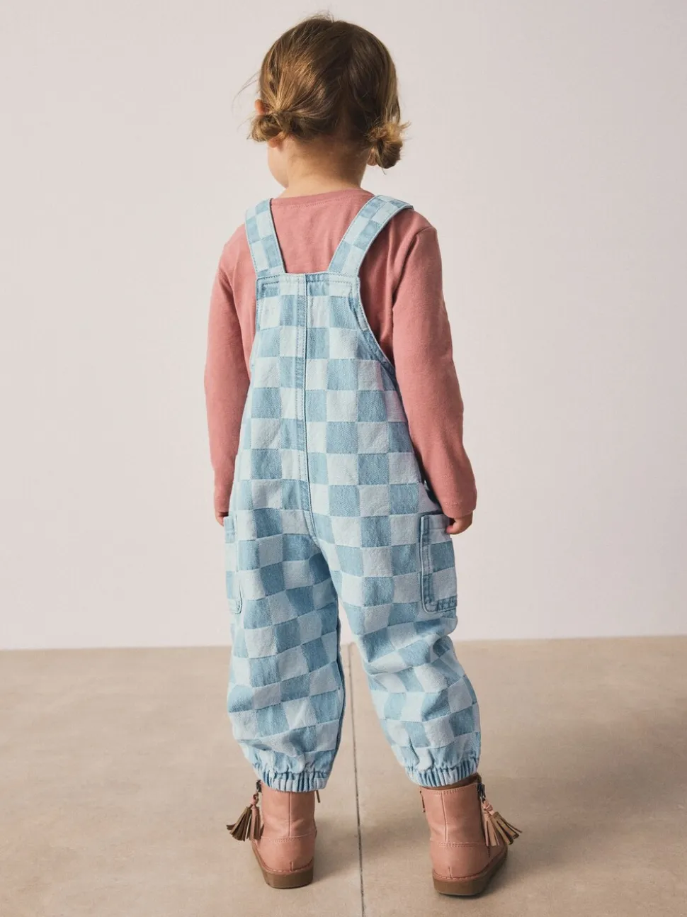 Normaal blauw - Bretelbroeken gecontroleerd (3maanden -7jaar)