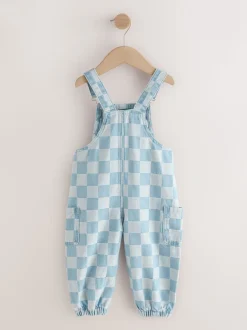 Normaal blauw - Bretelbroeken gecontroleerd (3maanden -7jaar)