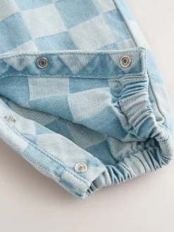 Normaal blauw - Bretelbroeken gecontroleerd (3maanden -7jaar)
