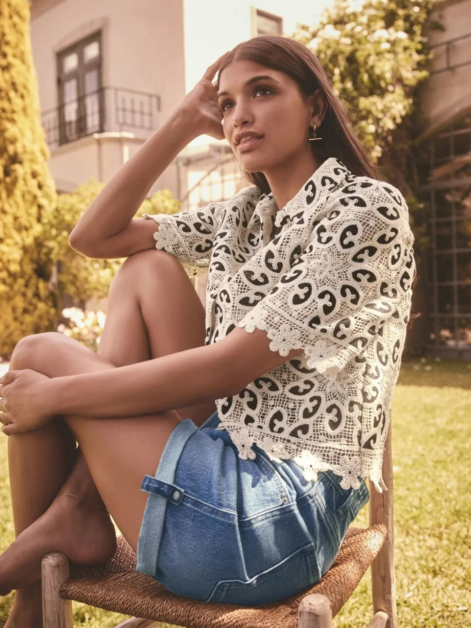 Normaal blauw - Denim jongensshort