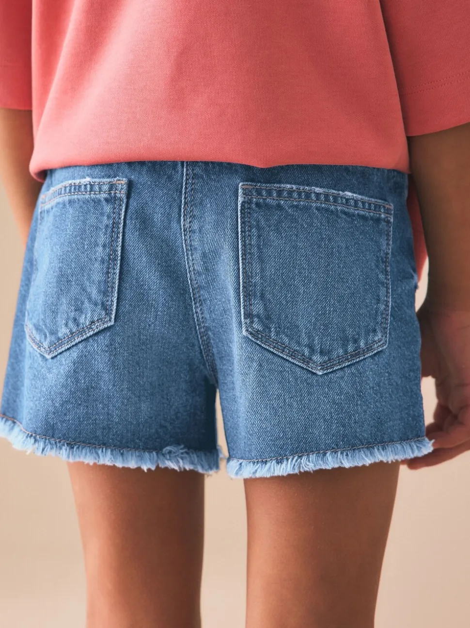Normaal blauw - Denim short (3-16 jr)