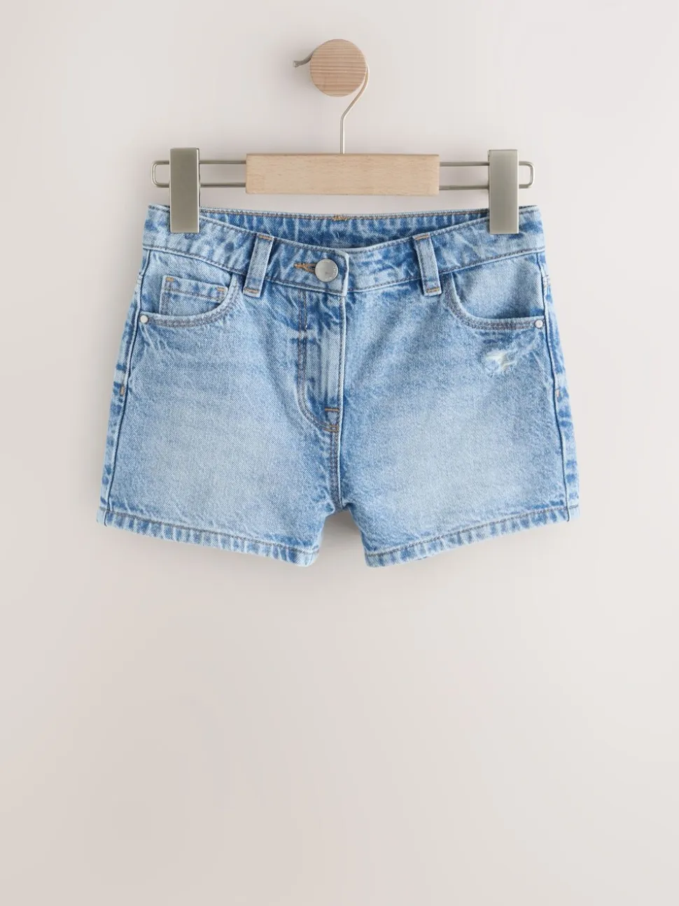 Normaal blauw - Denim short (3-16 jr)