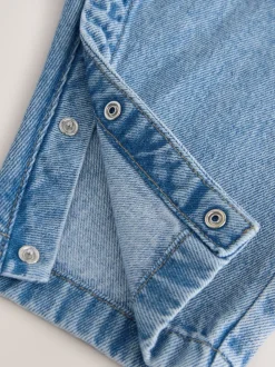 Normaal blauw - Denim tuinbroek (3mnd -7jr)