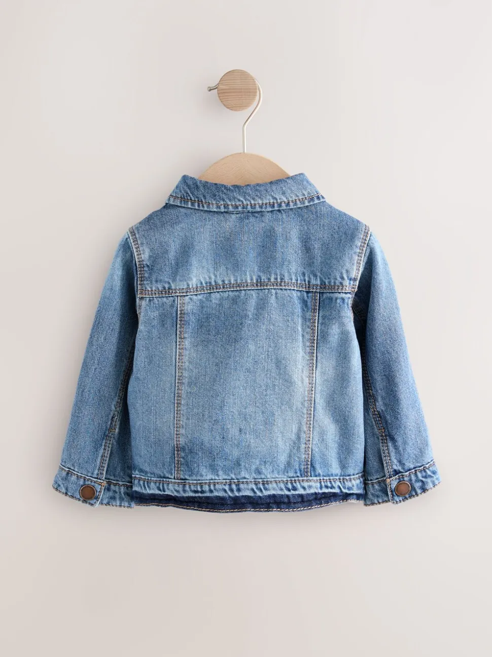 Normaal blauw - Denim westernjack 100% katoen (3 mnd - 7 jr)