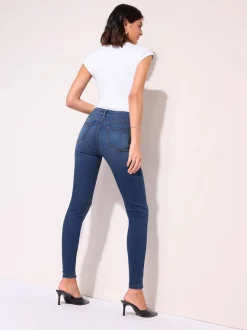 Normaal blauw - Friends Like These jegging met hoge taille