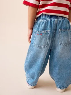 Normaal blauw - Galentines Embroidered Jeans (3mths-7yrs)