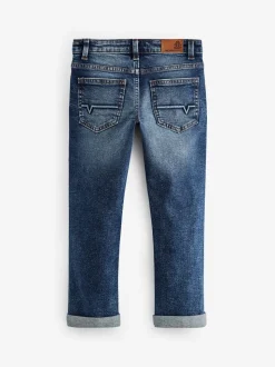 Normaal blauw - Jeans met slijtplekken (3-16 jr)