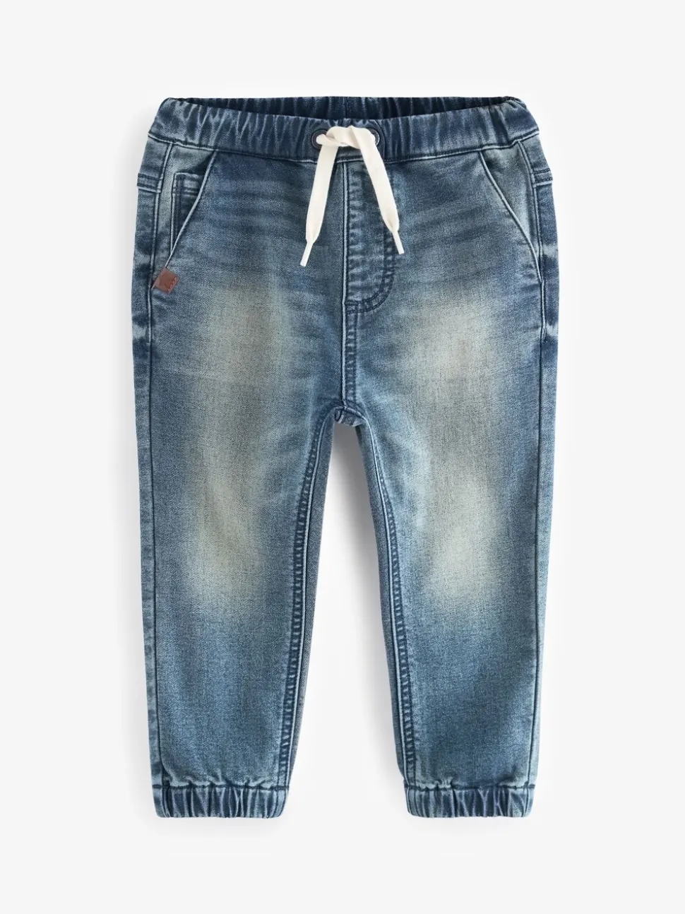 Normaal blauw - Jogger jeans met comfort stretch (3mnd-7jr)