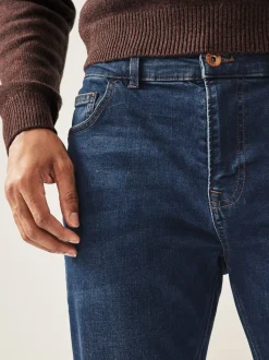 Normaal blauw - Klassieke stretchy jeans