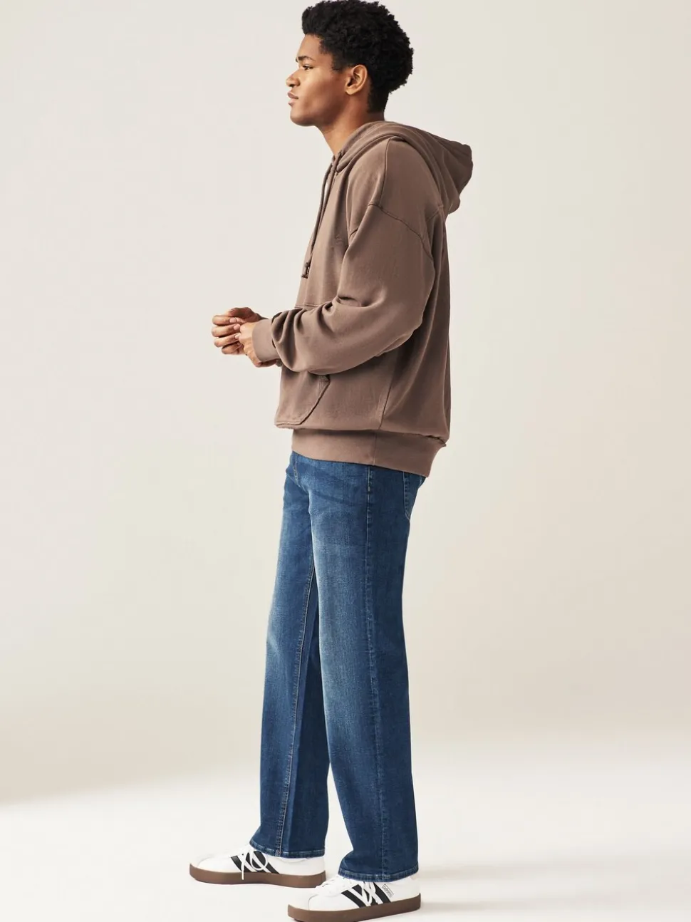 Normaal blauw - Klassieke stretchy Jeans met relaxed fit