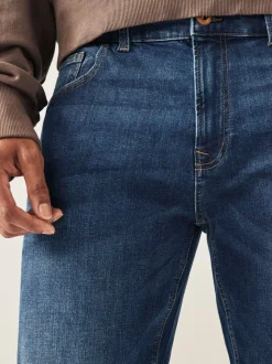 Normaal blauw - Klassieke stretchy Jeans met relaxed fit
