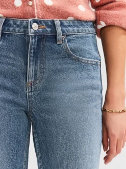 Normaal blauw - Knielange Bermuda denim shorts