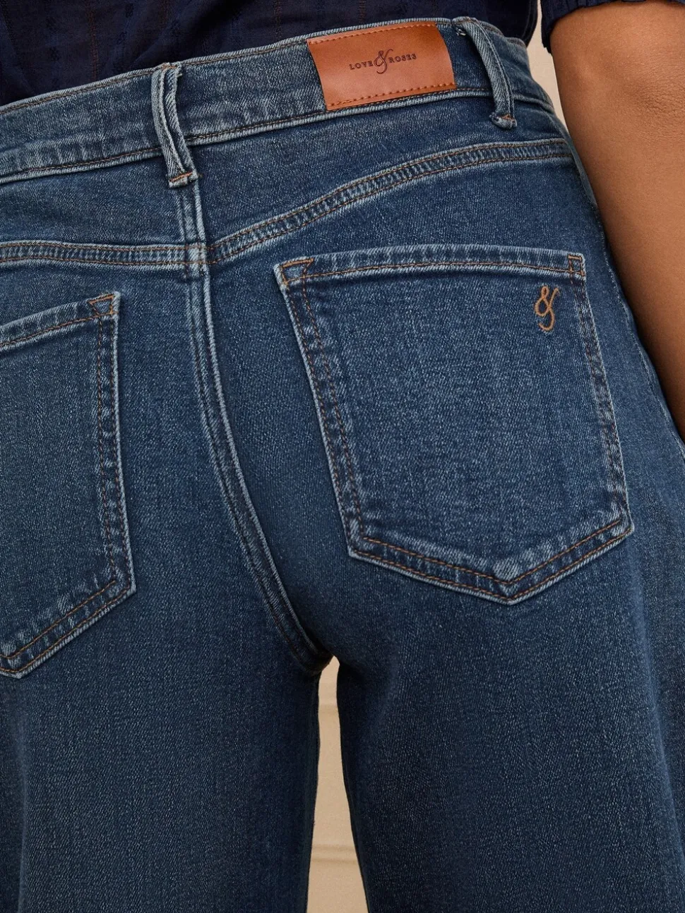 Normaal blauw - Love & Roses Barrel jeans