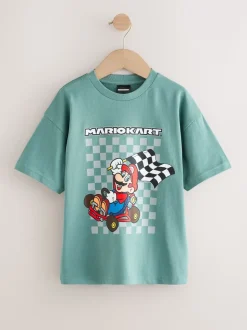 Normaal blauw - Mario Gaming T-shirt (3-16jaar)