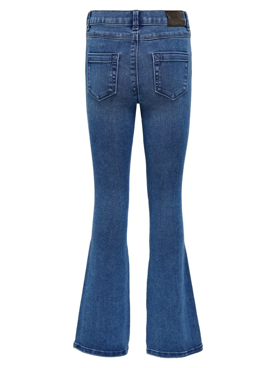 Normaal blauw - ONLY - Kinderjeans met uitlopende pijpen en verstelbare taille