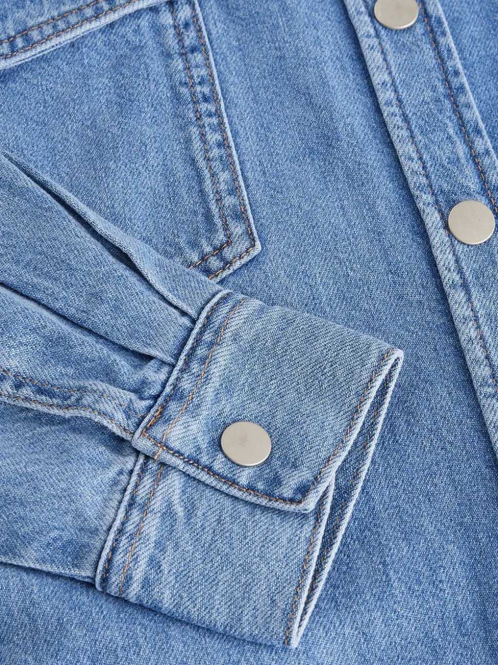 Normaal blauw - Oversized denim overhemd