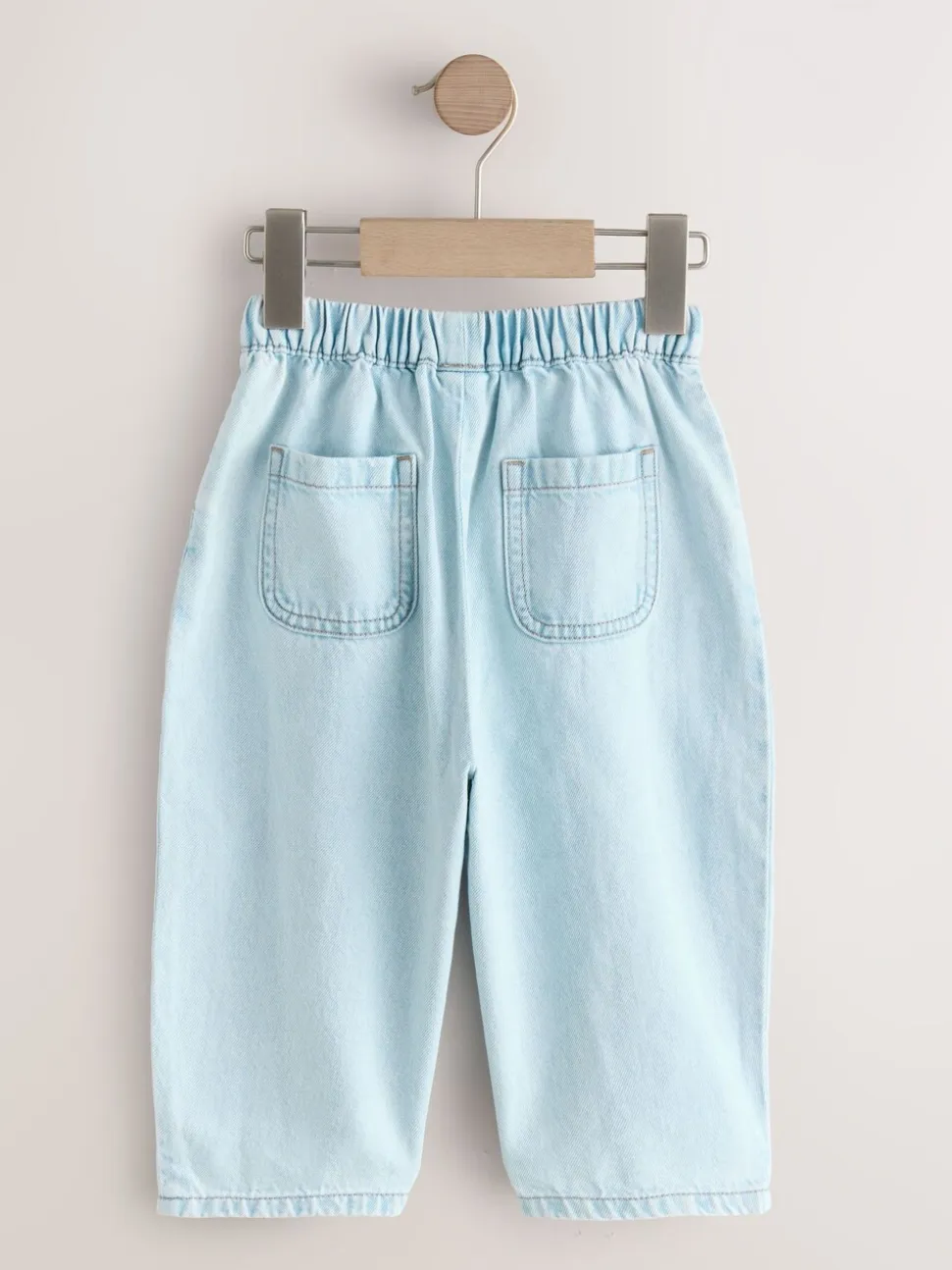 Normaal blauw - Pullon Barrel Jeans (3mths-7yrs)
