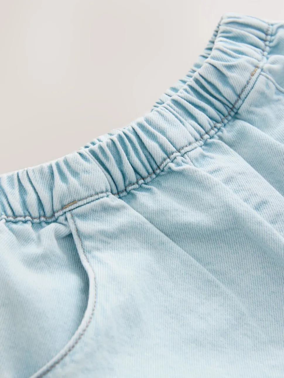 Normaal blauw - Pullon Barrel Jeans (3mths-7yrs)
