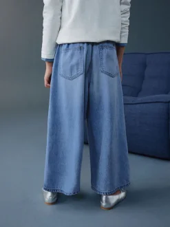 Normaal blauw - Pullon Barrel Jeans (3-16yrs)