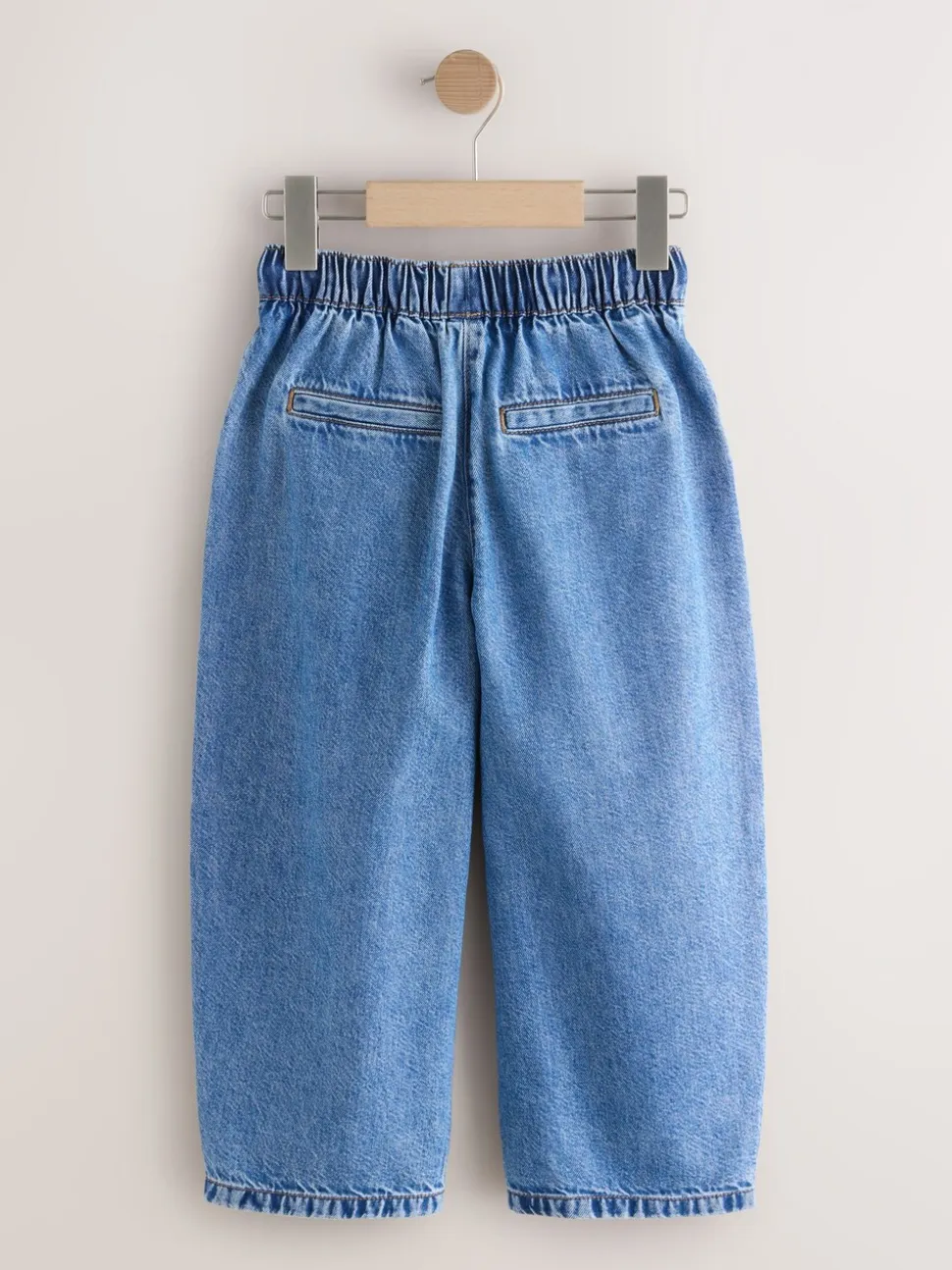 Normaal blauw - Pullon Barrel Jeans (3-16yrs)