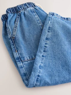 Normaal blauw - Pullon Barrel Jeans (3-16yrs)