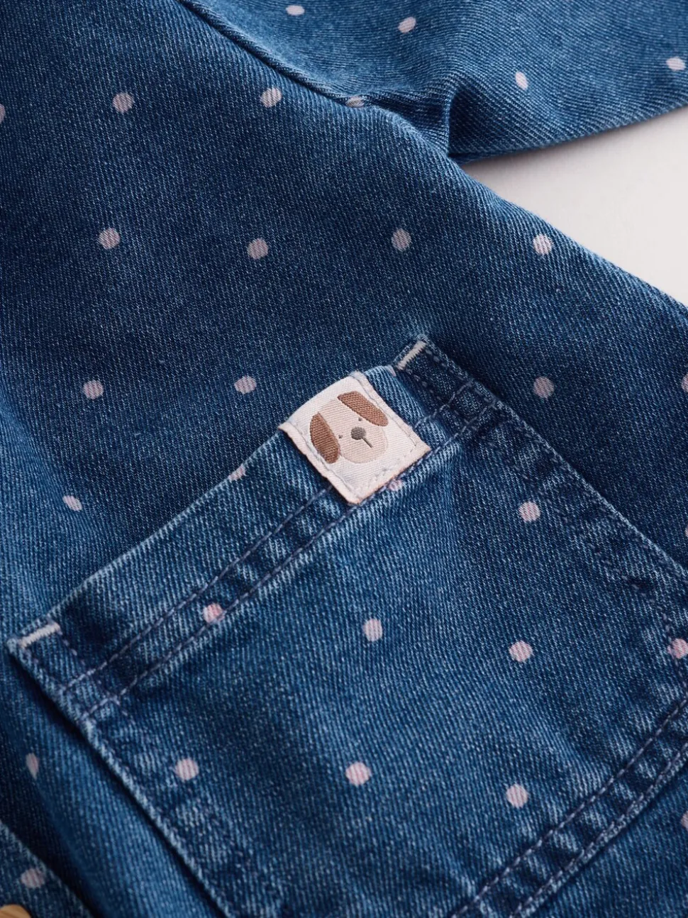 Normaal blauw - Set van denim overhemd en geruite broek (3mnd-7jr)