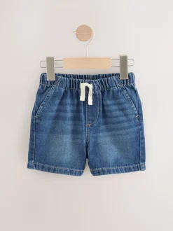 Normaal blauw - Shorts met trekkoord (3mnd-7jr)