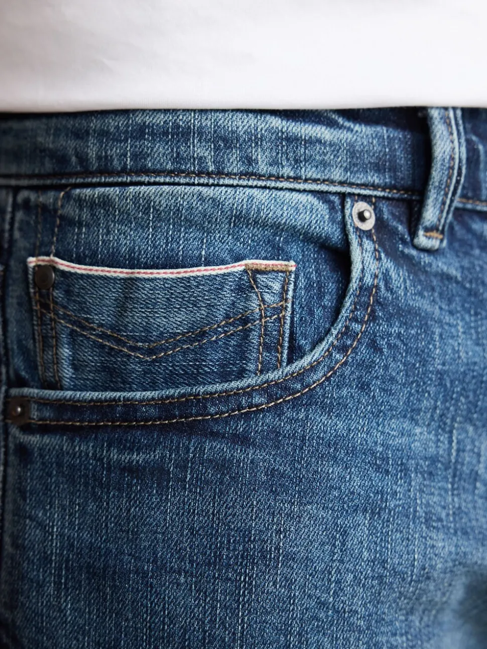 Normaal blauw - Slim Fit - Signature Selvedge Denim Jeans