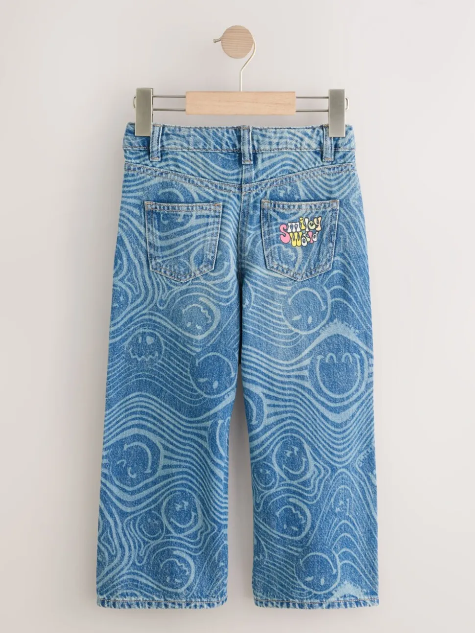 Normaal blauw - SmileyWorld® jeans met wijde pijpen (3-16jr)