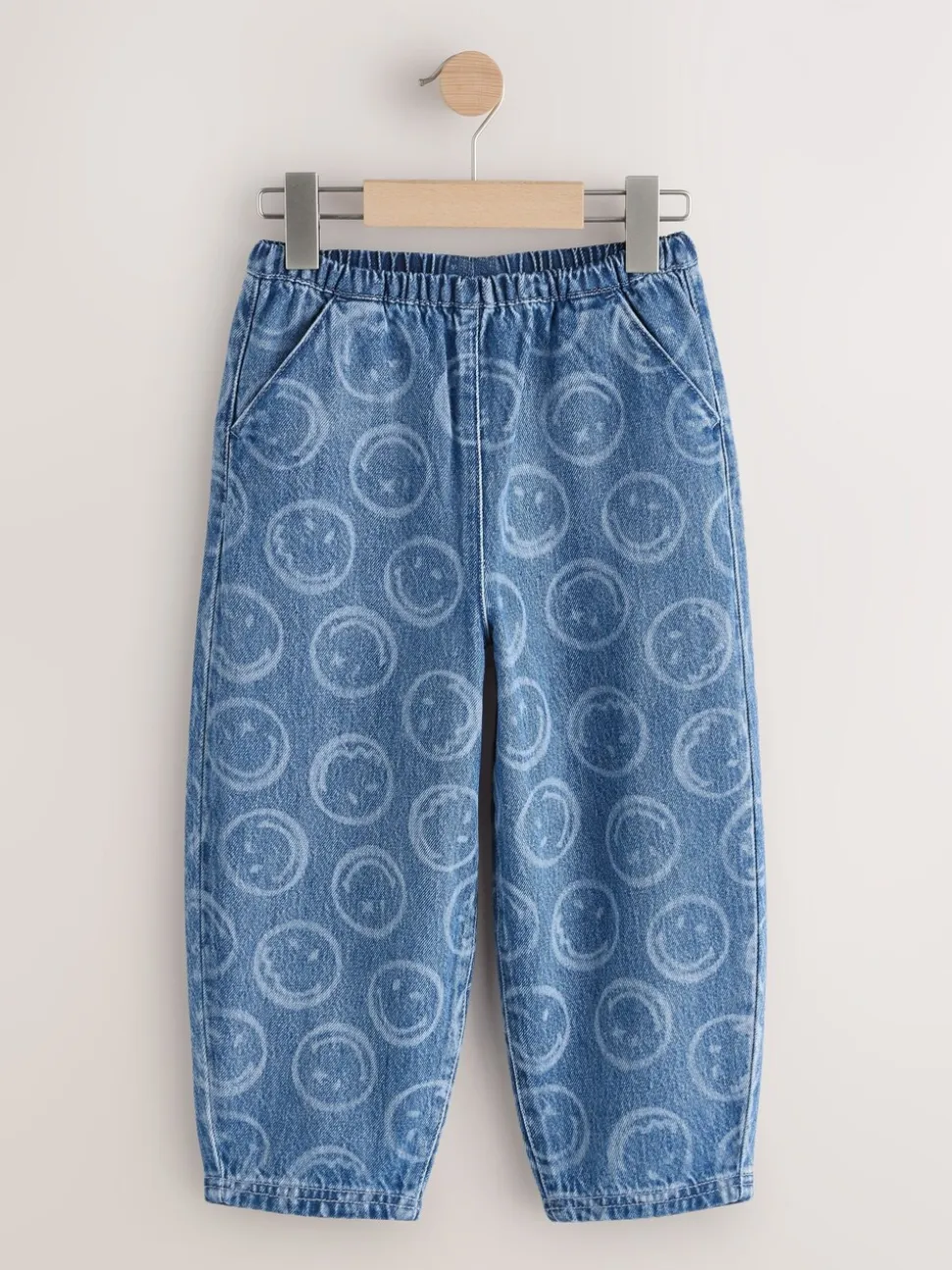 Normaal blauw - SmileyWorld® Pullon Barrel Jeans (3-16yrs)