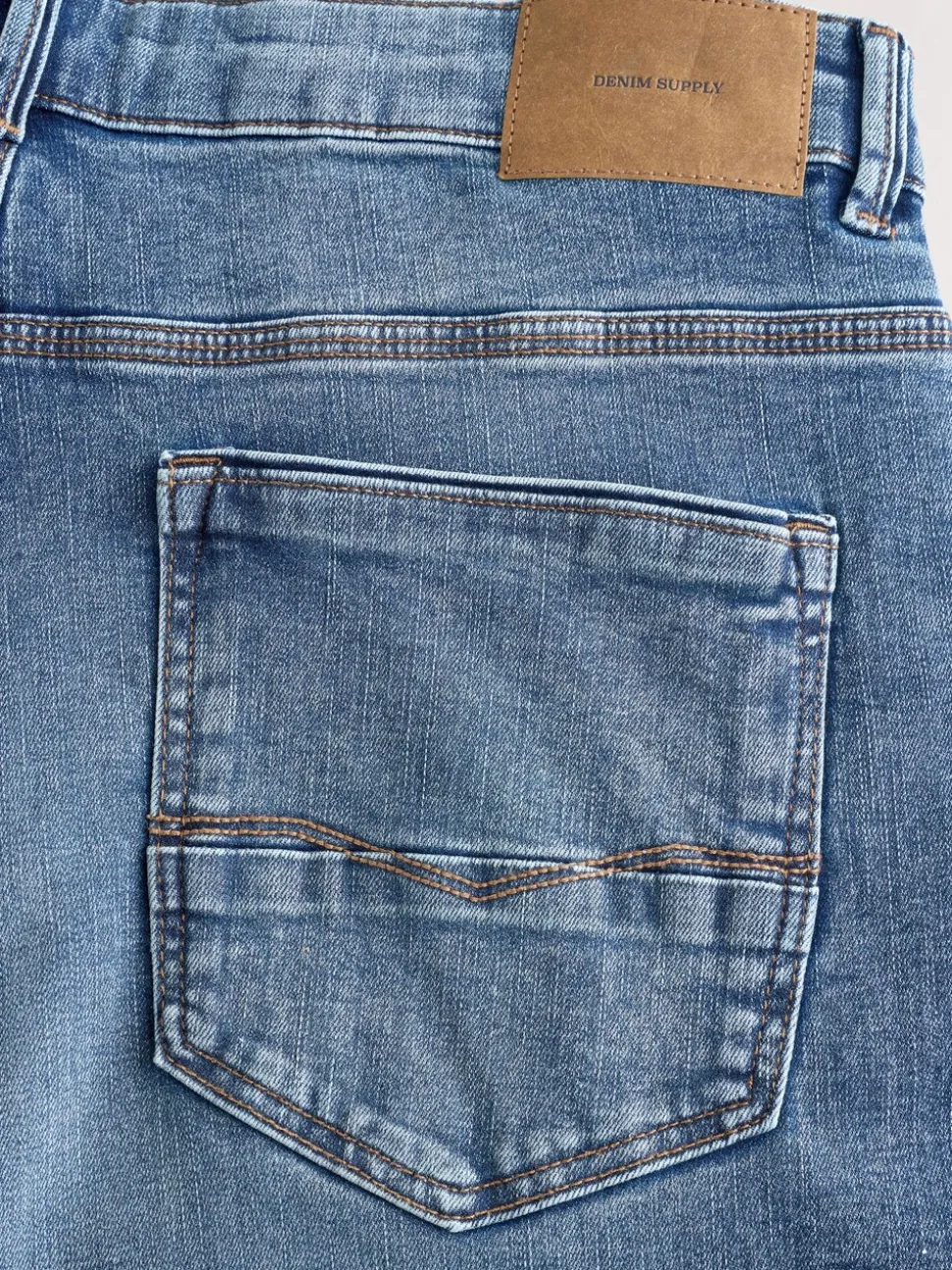 Normaal blauw - Straight fit - Authentieke stretch denim jeans