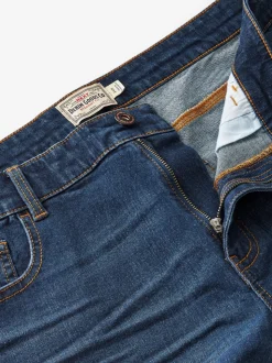 Normaal blauw - Straight-fit Essential stretchy jeans met rechte pasvorm
