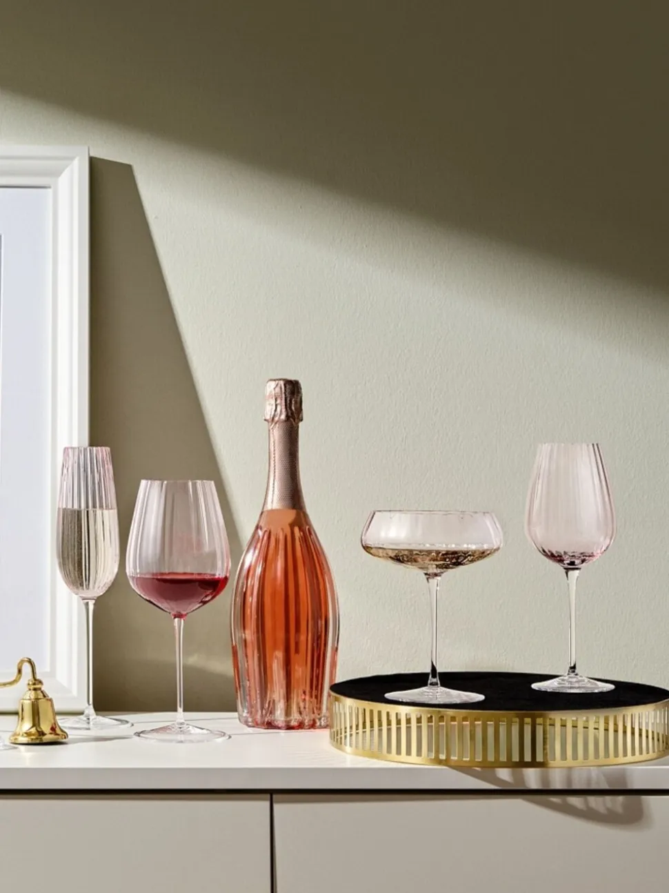 Nude Set of 2 Round Up Red Wine Glasses