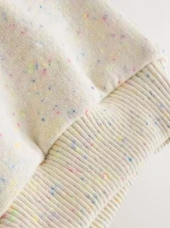 Oatmeal Nep Good Day - Sweatshirt met ronde hals (3 mnd-7 jr)
