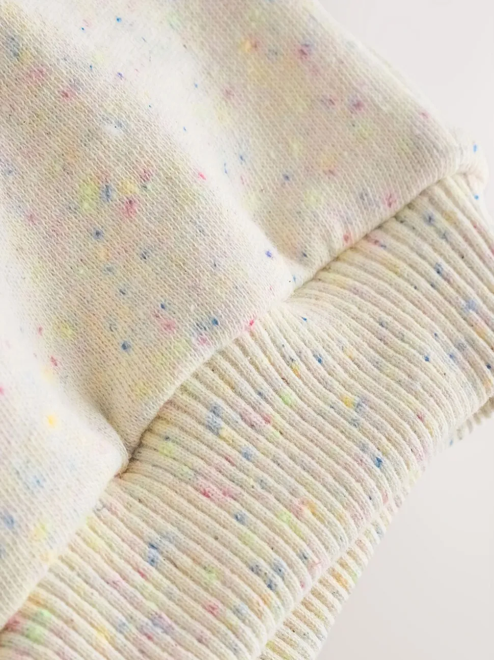 Oatmeal Nep Good Day - Sweatshirt met ronde hals (3 mnd-7 jr)