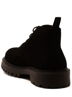 Off The Hook Axel Suede Chukka Ankle Lace-Up Black Boots