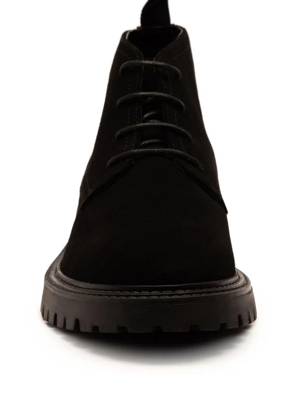 Off The Hook Axel Suede Chukka Ankle Lace-Up Black Boots