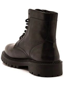 Off The Hook Donnie Leather Lace-Up Combat Ankle Boots