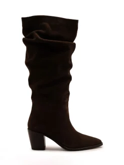Off The Hook Muswell Suede Knee High Slouch Boots