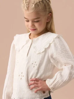 Off White - Angel & Rocket Betty blouse met Strepen en Lange mouwen