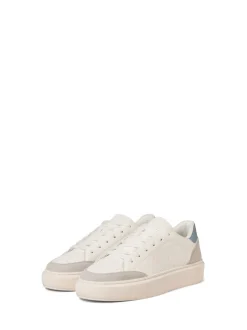 Off White - JACK & JONES Chunky Sole PU Trainers
