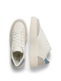 Off White - JACK & JONES Chunky Sole PU Trainers