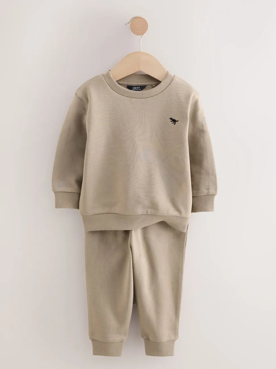 Off White/cementwit - Set van 2 sweatshirts en joggingbroeken (3mnd -7jr)