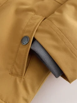 Okergeel - Waterdichte parka met borgvoering (3mnd -7jr)